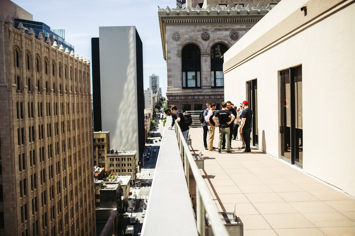 Hackers on SF rooftop