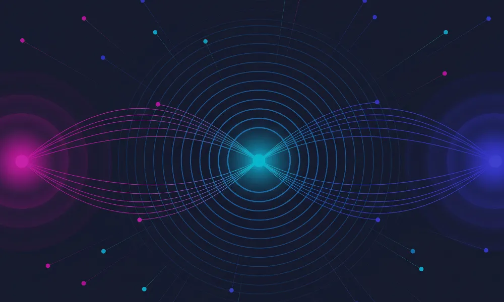 HackerOne Graphic with Pink, Green, and Blue Colors