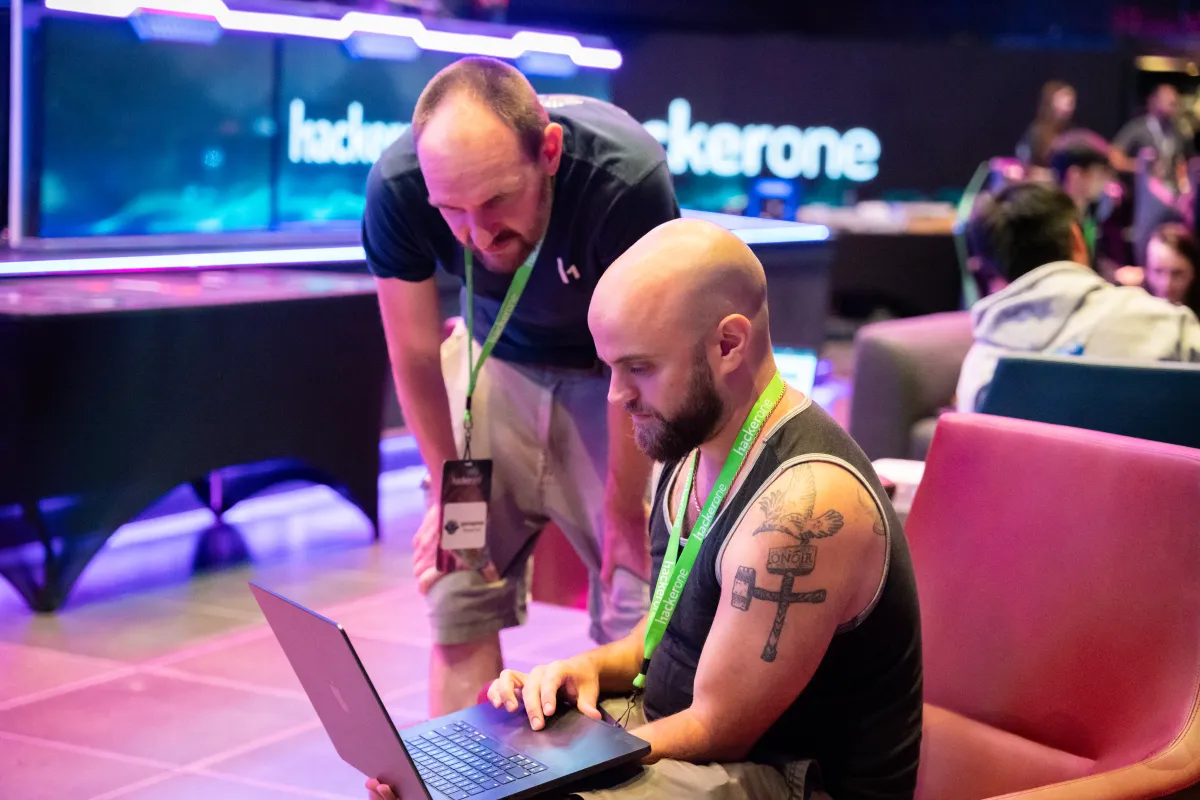 Douglas at a Live Hacking Event