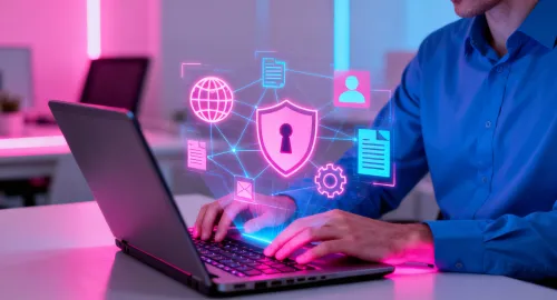 Hacker performing research