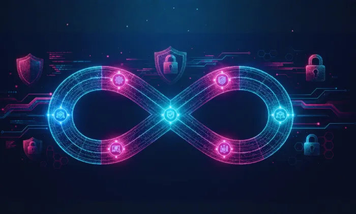 Digital infinity symbol